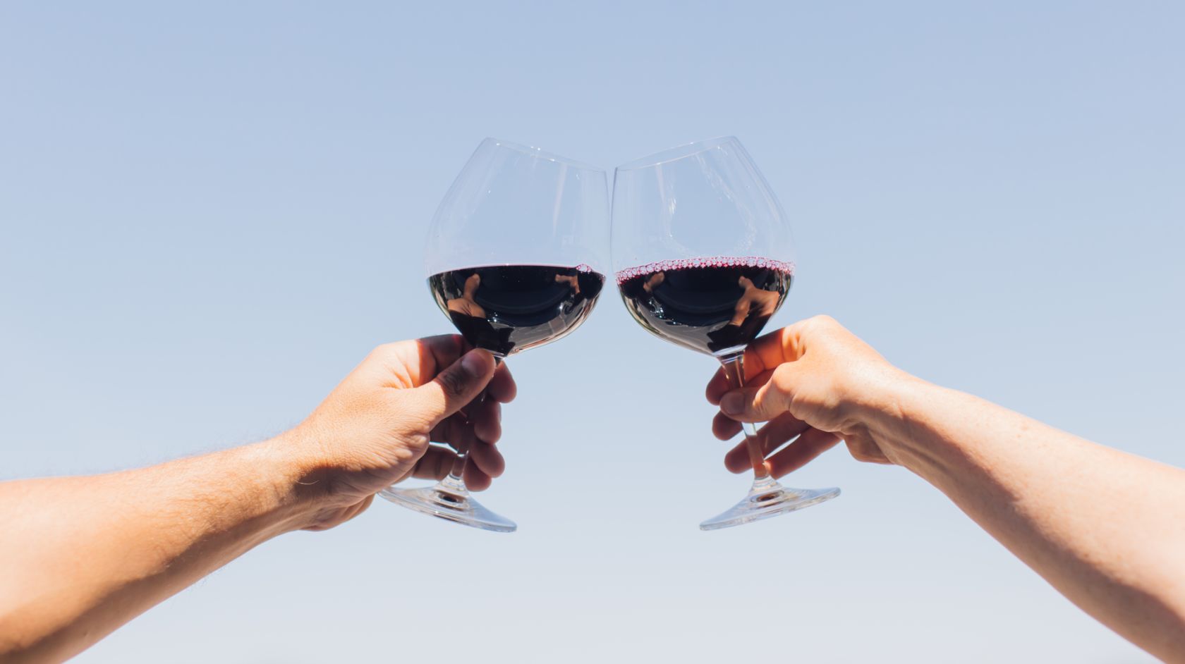 A Few Hands Holding Wine Glasses